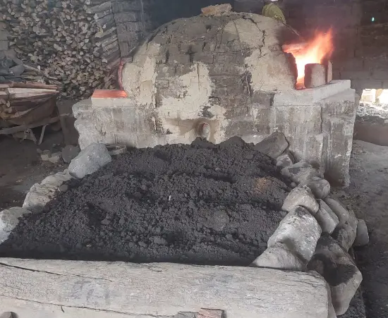 Horno de fundición a 1200 grados